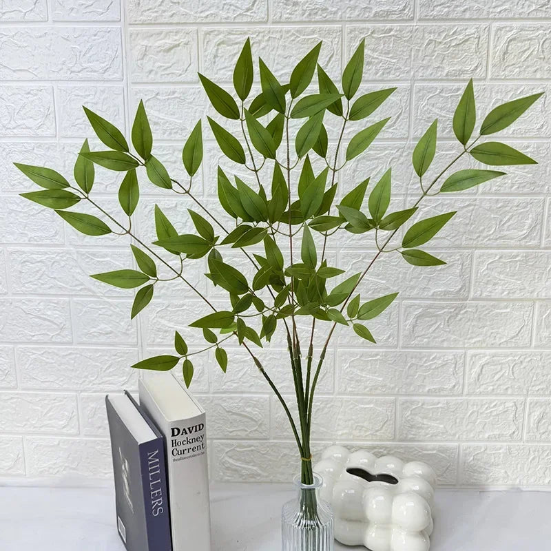 bouquet de feuilles de bambou artificielles pour décoration florale - vue 7 sur 7