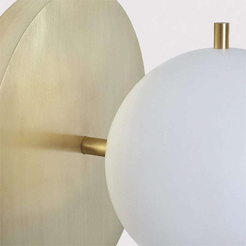 Light Luxury All Copper Wall Lamp, Post-modern Villa, Minimalist Living Room, Background Wall, Creative Bedroom, Bedside Lamp - vue 7 sur 7