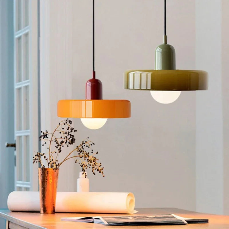 lampe suspendue nordique en verre pour intérieur décoratif