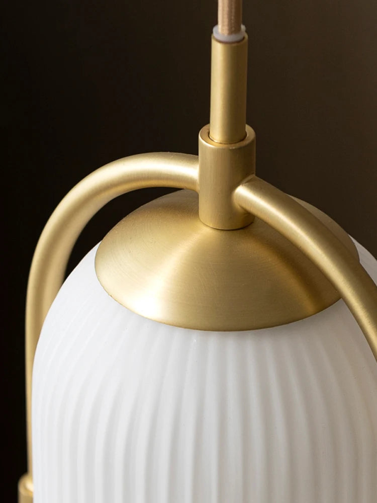 lustre industriel moderne en verre et métal pour décoration intérieure - vue 6 sur 8