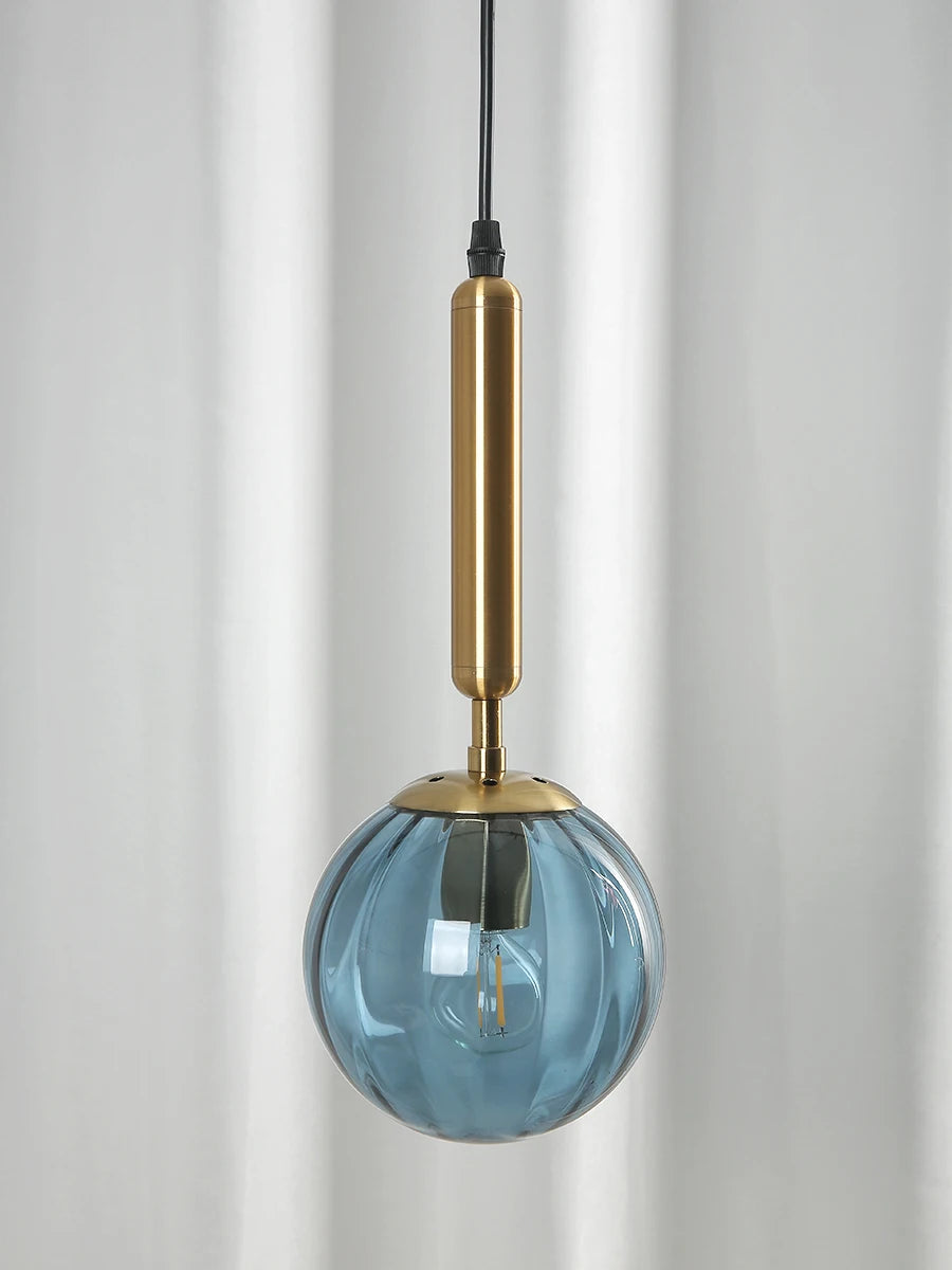 Vintage LED glass ball chandelier for modern decor