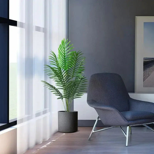 grandes plantes artificielles palmier et feuilles de bananier décoration jardin - vue 4 sur 6
