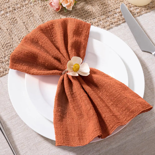 Serviette de table lot 10 gaze coton 32x32