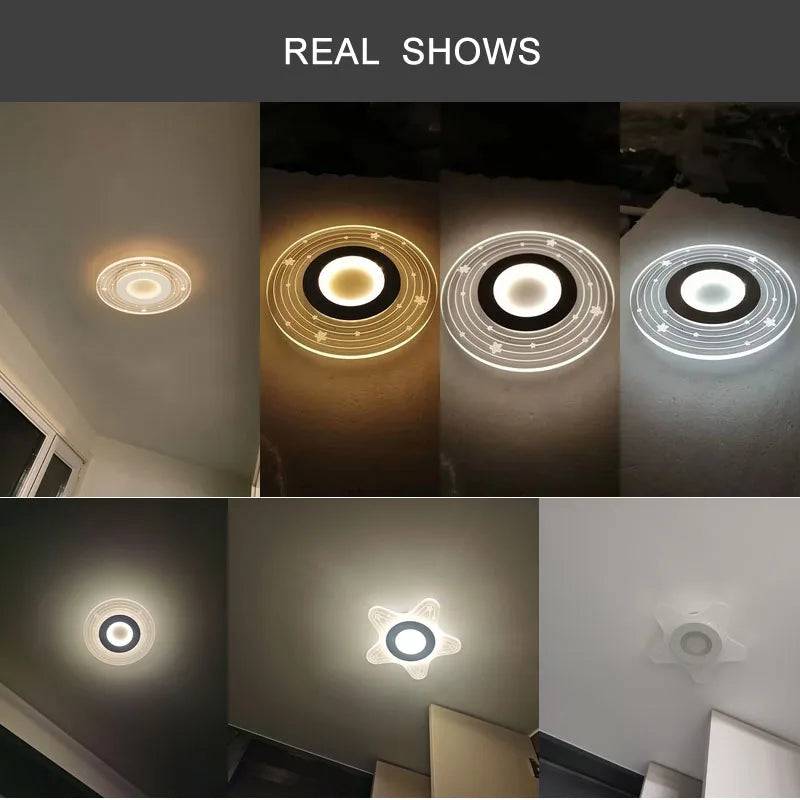 Plafond moderne à LEDs lumières pour chambre salle d'étude salon salle à manger lampes suspendues pour plafonniers meubles d'intérieur modernes - vue 7 sur 10