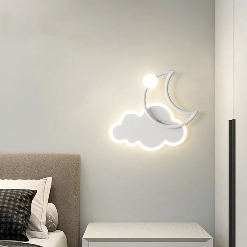 applique murale nuage moderne pour chambre enfant décorative - vue 6 sur 9