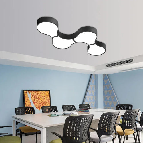 plafonnier Géométrie moderne ADN LED salon décor à la maison éclairage chambre Loft café bar bureau LED lumières - vue 7 sur 24