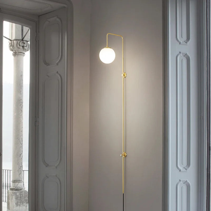 applique murale minimaliste en laiton pour divers usages