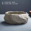 Ceramic Rock Mud Imitation Stone Tea Washing Pen Wash Tea Cups, Household Tea Set Accessories, Extra Large Basin