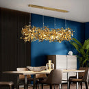 suspension design moderne en acier inoxydable pour intérieur