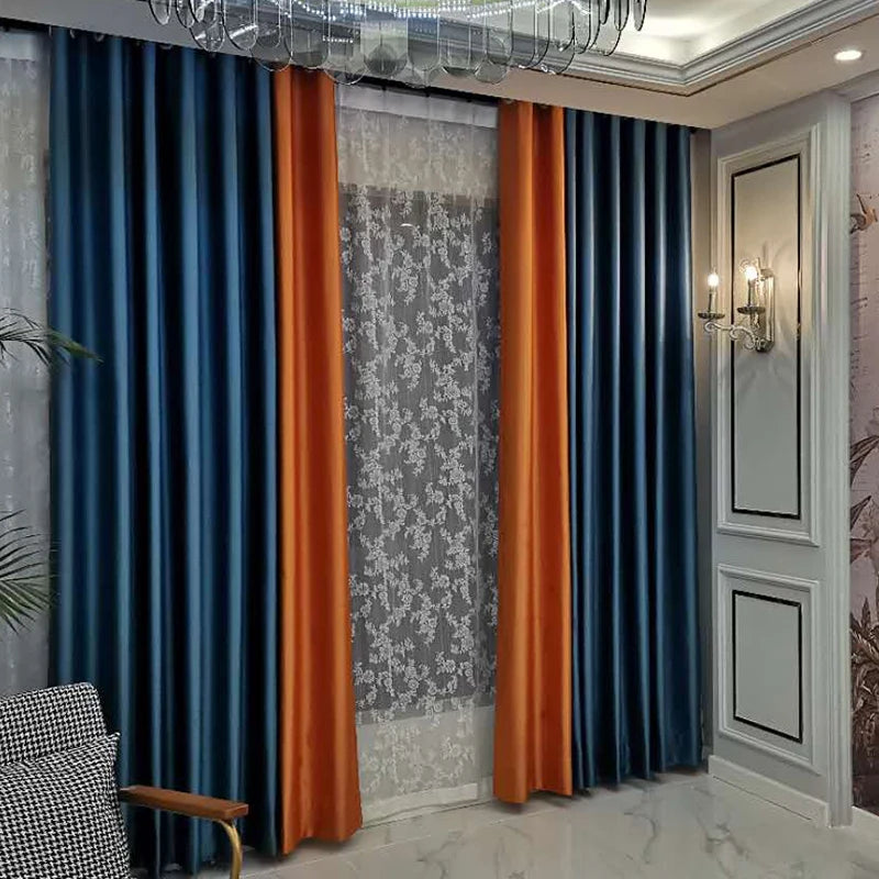 Rideau style nordique moderne occultant plissé salon chambre - vue 10 sur 13