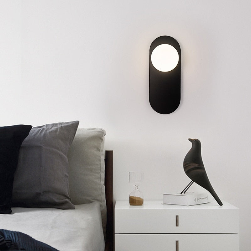 Applique murale LED ovale en métal Katalea