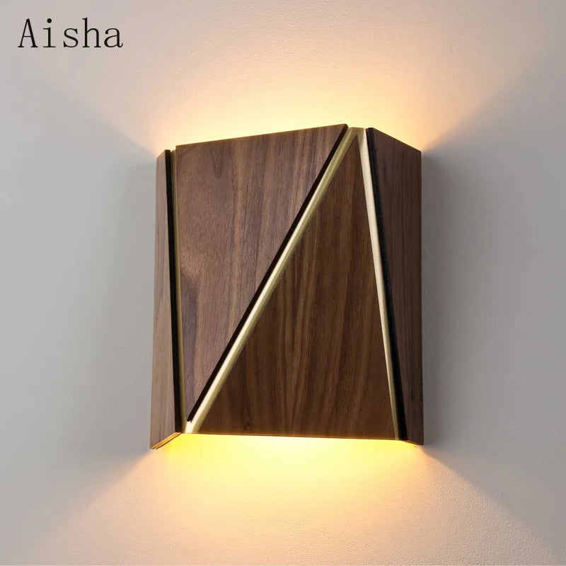 applique murale en bois massif design japonais pour intérieur élégant - vue 2 sur 6