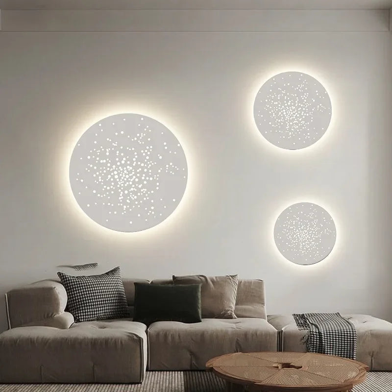 applique led murale moderne décorative pour fond d'art - vue 6 sur 10