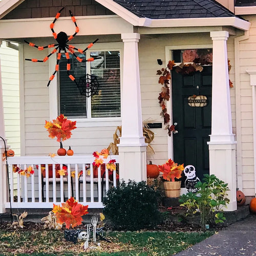 feuilles d'érable artificielles pour décoration automnale et Halloween - vue 6 sur 12