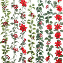guirlande de feuilles artificielles pour décoration de noël