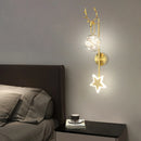 Nordic minimalist luxury star wall lamp bedside chandelier