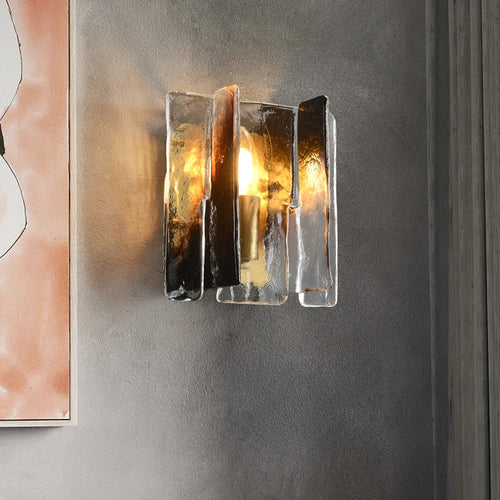 All Copper Living Room Wall Lamp, Modern Luxury Tv Wall Designer Glass Pendant Lamp Minimalist Nordic Bedroom Bedside Lamp - vue 3 sur 8