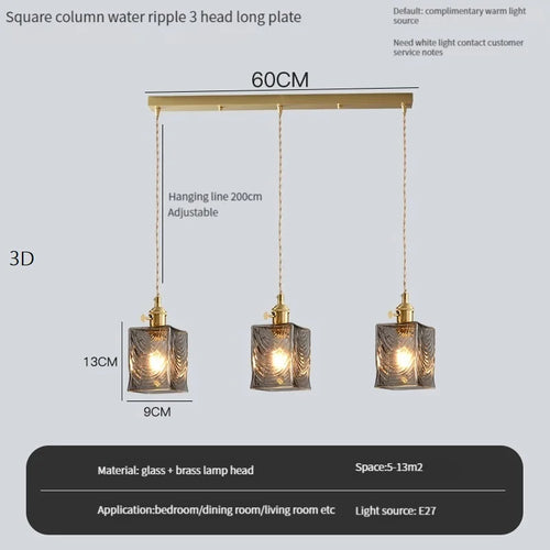 suspension vintage avec interrupteur et abat-jour en verre cristal - vue 8 sur 22