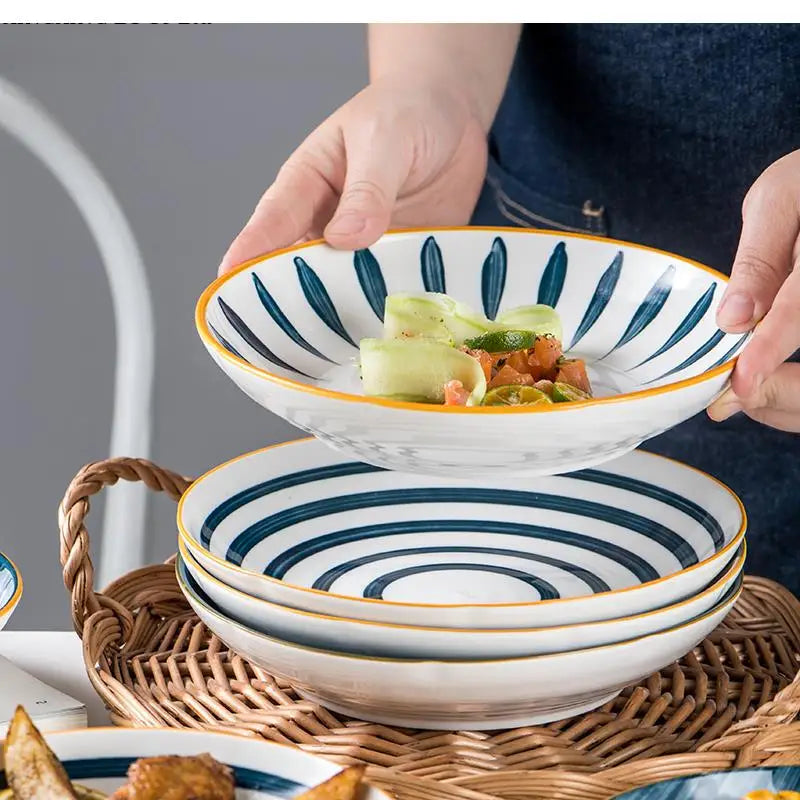 Assiette profonde japonaise porcelaine 18 cm pour soupe - vue 2 sur 7