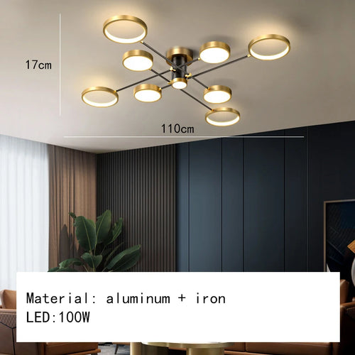 Minimalist LED ceiling light with 3 colour temperatures decorative indoor fixture - vue 19 sur 30