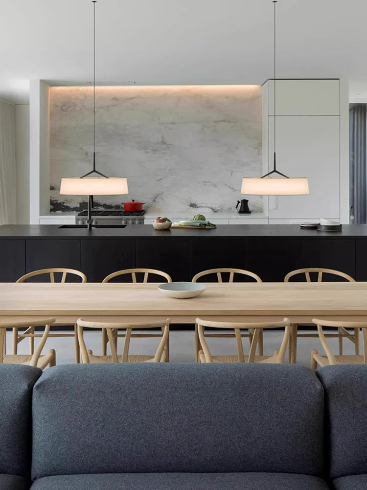lustre à LED en tissu japonais pour décoration intérieure - vue 4 sur 8