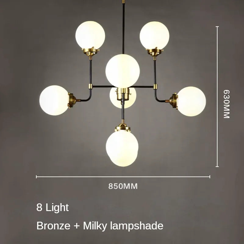 lustre artistique en verre pour décoration intérieure moderne - vue 24 sur 24