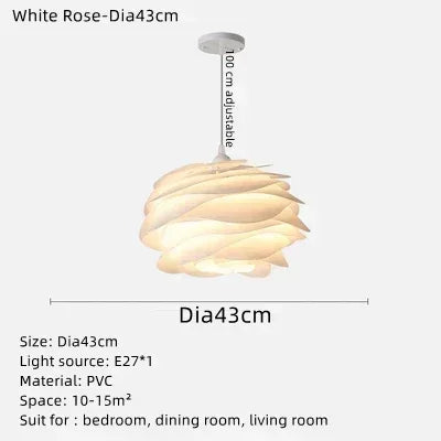 suspension en acrylique design danois pour décoration intérieure romantique - vue 8 sur 8