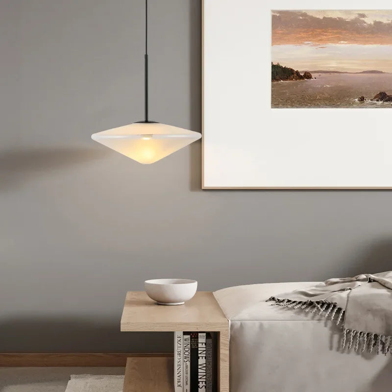 Suspension en verre créative moderne pour salle à manger chambre à manger cuisine île Led lampe suspendue UFO éclairage de décoration intérieure - vue 3 sur 6