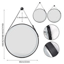 600mm Round LED Mirror Illuminated Lighted Wall Hanging Bathroom Mirror, Anti-fog, Golden/ Black Frame for Bathroom Entryway