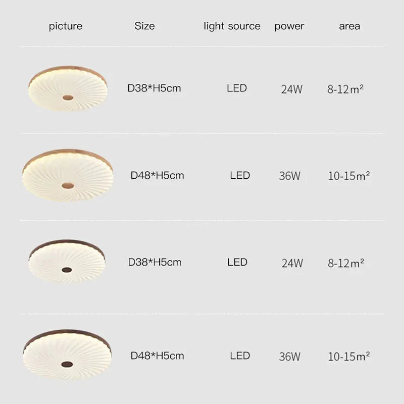 plafonnier en bois et led pour décoration intérieure moderne - vue 6 sur 10