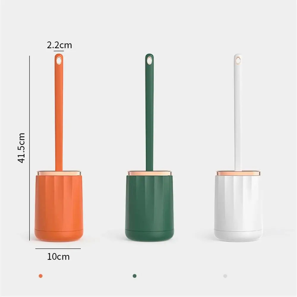 ensemble de brosses en silicone pour salle de bain sans coin mort - vue 3 sur 9