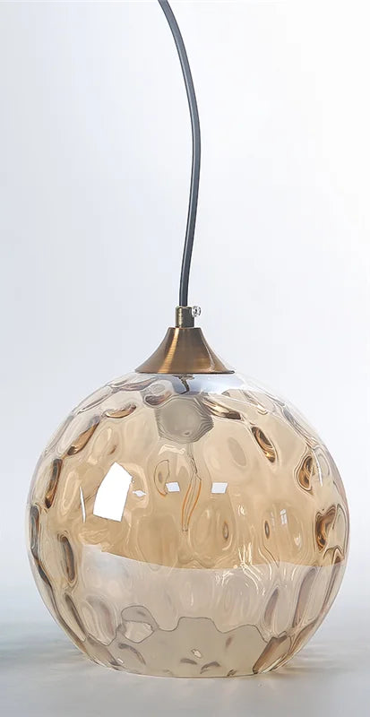 Modern minimalist glass LED chandeliers nordic design - vue 9 sur 12