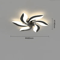 plafonnier ventilateur avec lumière et télécommande pour intérieur