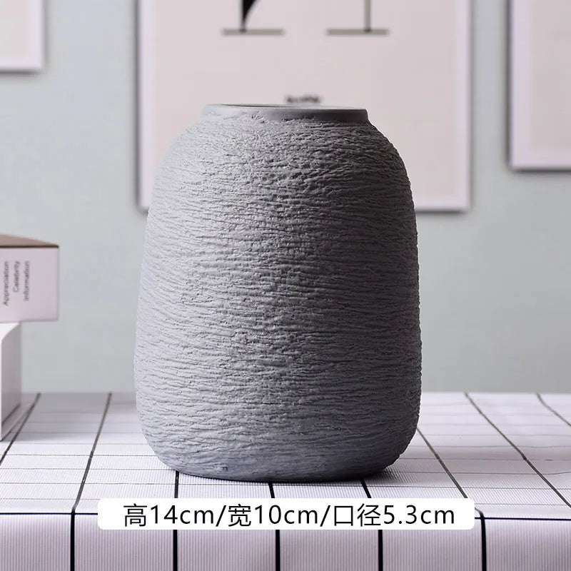 vase en céramique décoratif pour fleurs sèches intérieur maison - vue 8 sur 10