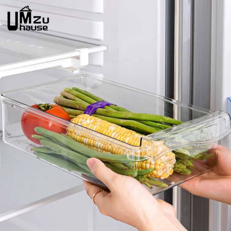 organisateur transparent pour légumes et fruits de cuisine - vue 3 sur 7