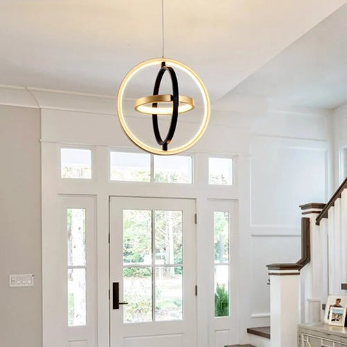 Suspension LED en forme de cercle rotatif - vue 4 sur 11