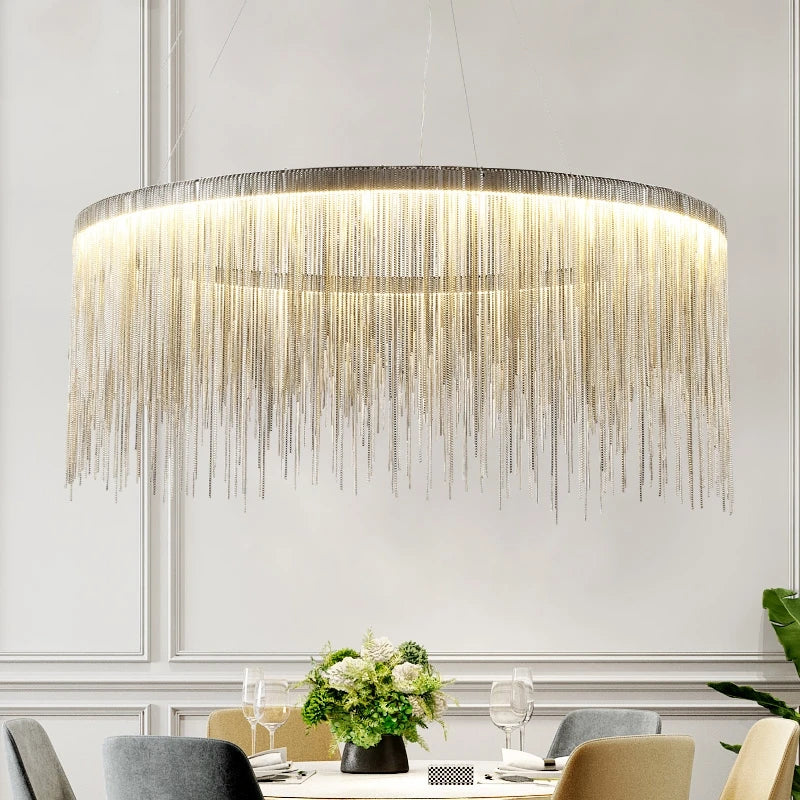 lustre led postmoderne en aluminium style nordique pour espaces créatifs - vue 5 sur 15