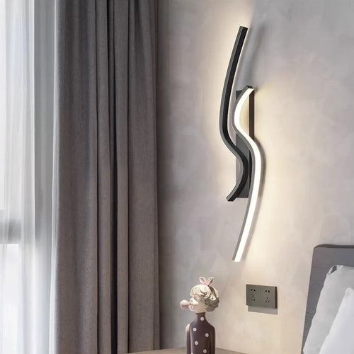applique murale LED moderne pour salon TV fond allée chambre chevet