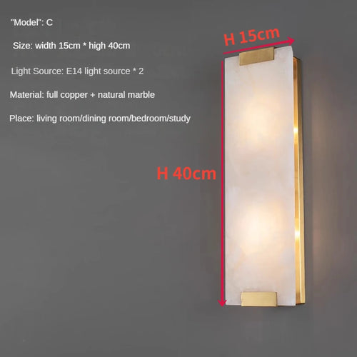 applique murale led en cuivre design moderne et personnalisable - vue 12 sur 11