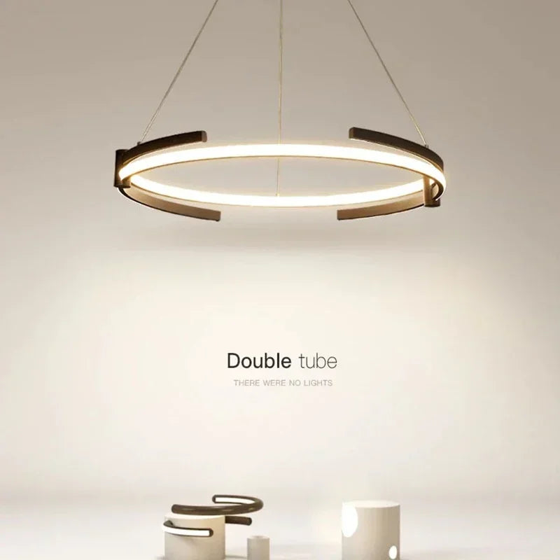 Plafonnier LED suspendu au design moderne - vue 2 sur 10