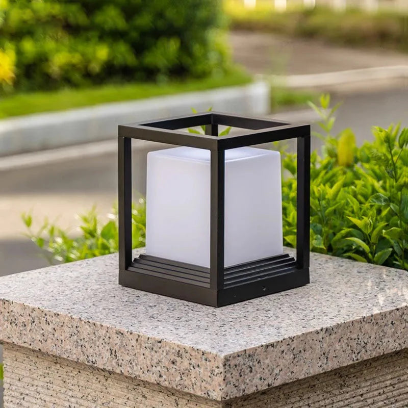 lampe de jardin solaire avec intensité variable et télécommande - vue 5 sur 12
