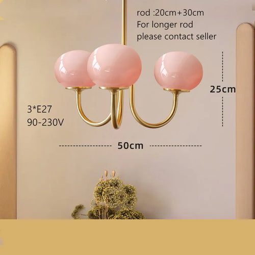Lustre suspendu vintage en verre blanc
