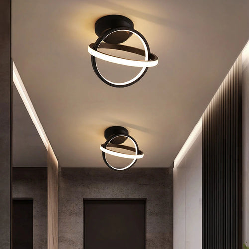 plafonnier moderne à leds pour éclairage de couloir maison