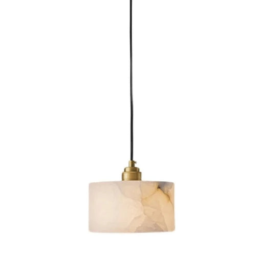 Lustre en laiton et marbre importé - vue 15 sur 19