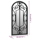 70x30 cm black mirror iron for indoor use, home decoration wall decal living room decoration