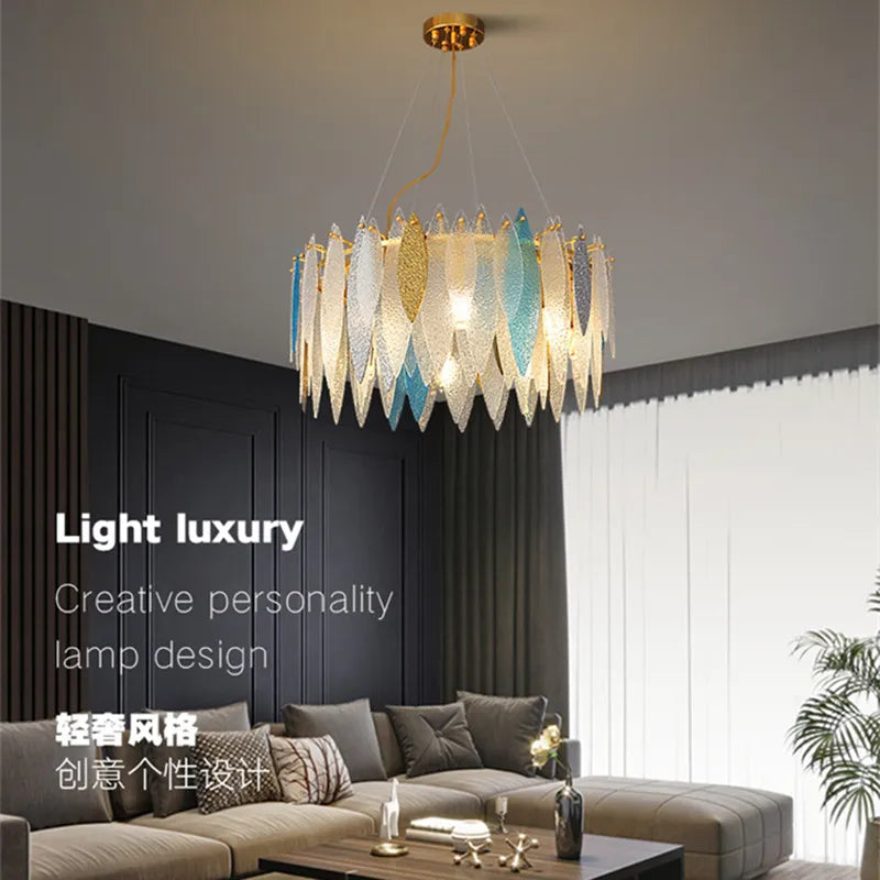 lustre en verre nordique pour décoration intérieure élégante - vue 3 sur 19