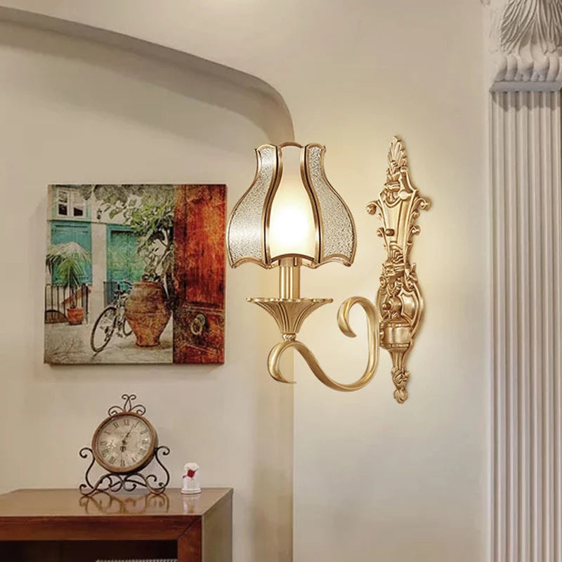 applique murale en cuivre style européen moderne créative et simple - vue 4 sur 7