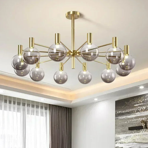 Nordic minimalist glass pendant light for modern decor - vue 2 sur 14