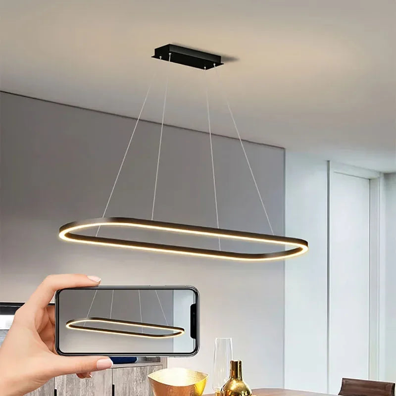 Lustre LED design moderne décoratif idéal hôtel