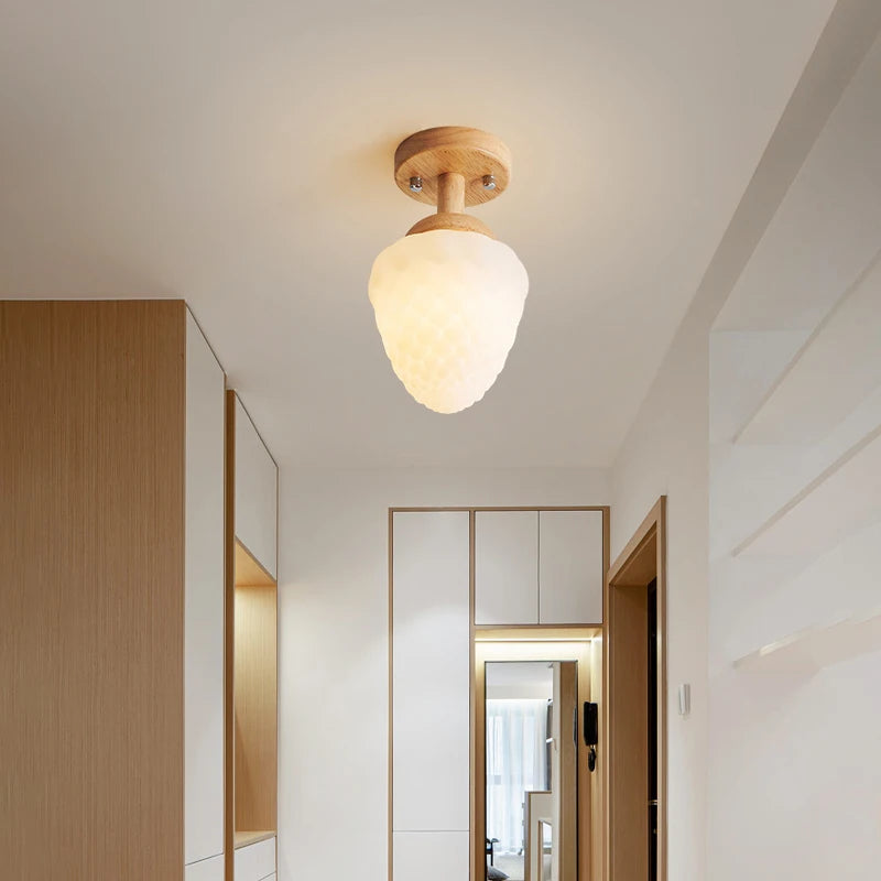 lustre bois simple art créatif pour enfants style français moderne - vue 7 sur 13